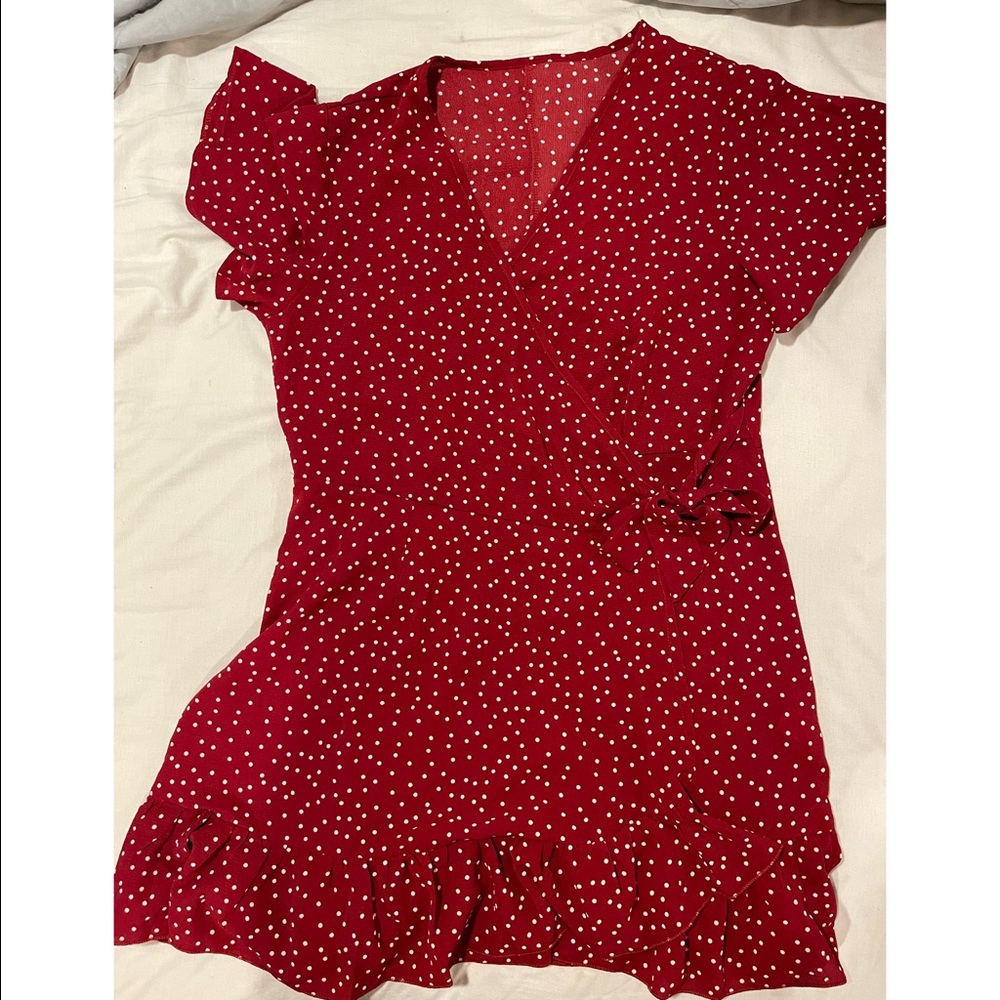 Red dress- Wrap Dress